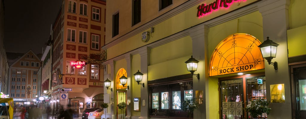 Asientos prioritarios con menú en el Hard Rock Cafe Múnich