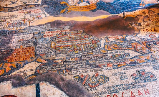 Tour cristão particular de Madaba, Monte Nebo e Mukawer saindo do Mar Morto