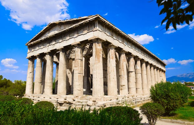 Entradas al Ágora antigua de Atenas y al Templo de Hefesto