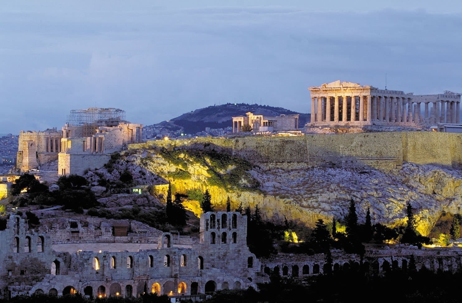 Atenas de noche
