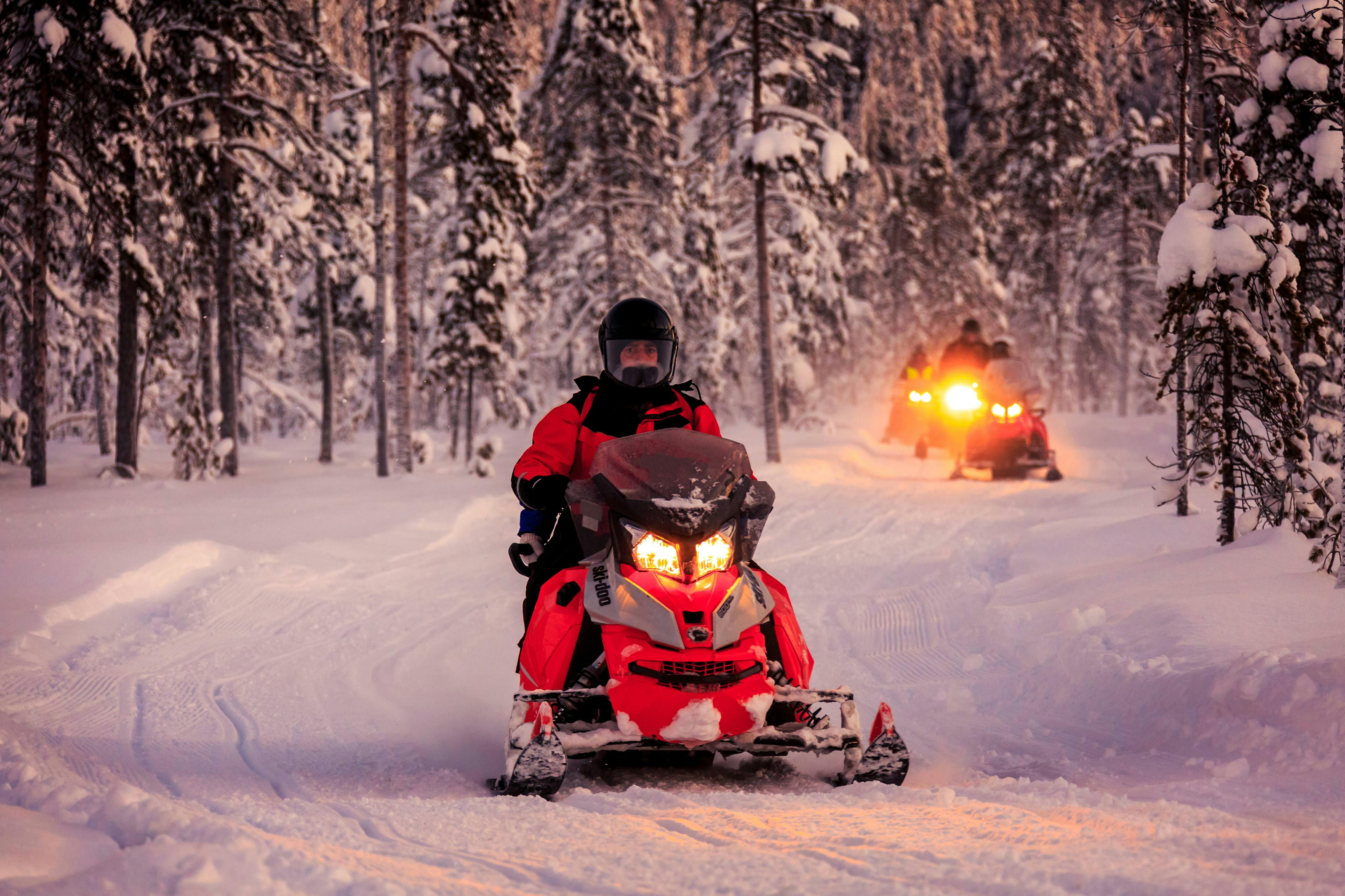 Saariselka Snowmobile Day Tour