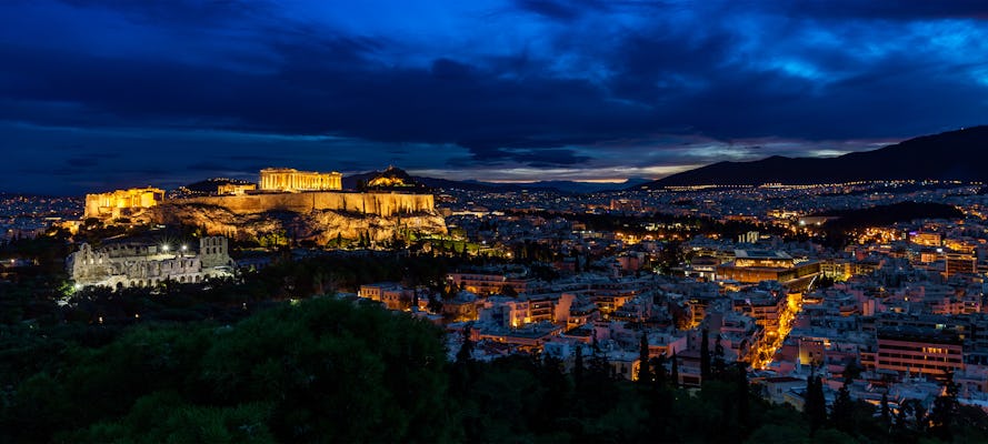Atenas à noite, tour guiado privado