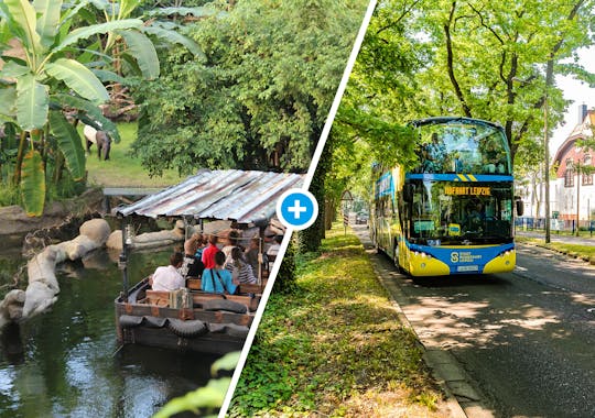 Zoo Leipzig en hop-on hop-off bustour