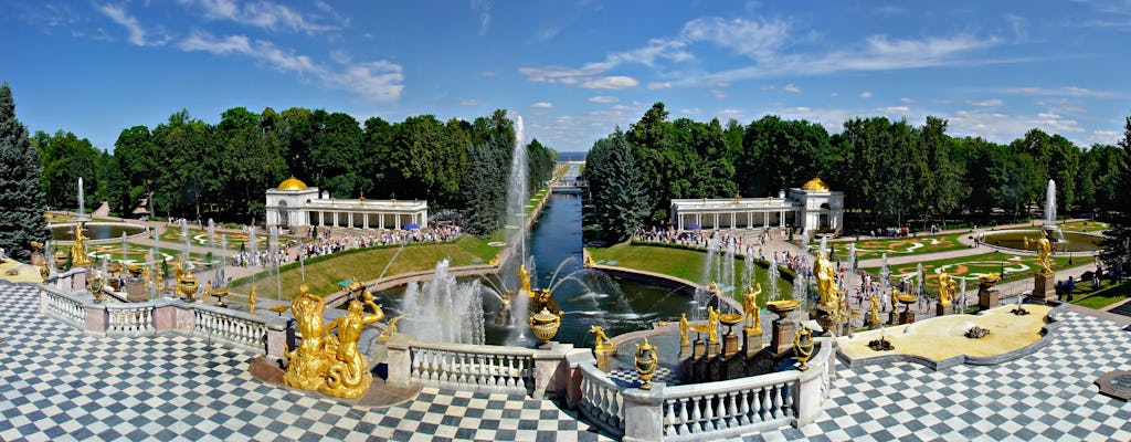 Tour privado sem filas ao Grande Palácio de Peterhof e jardins