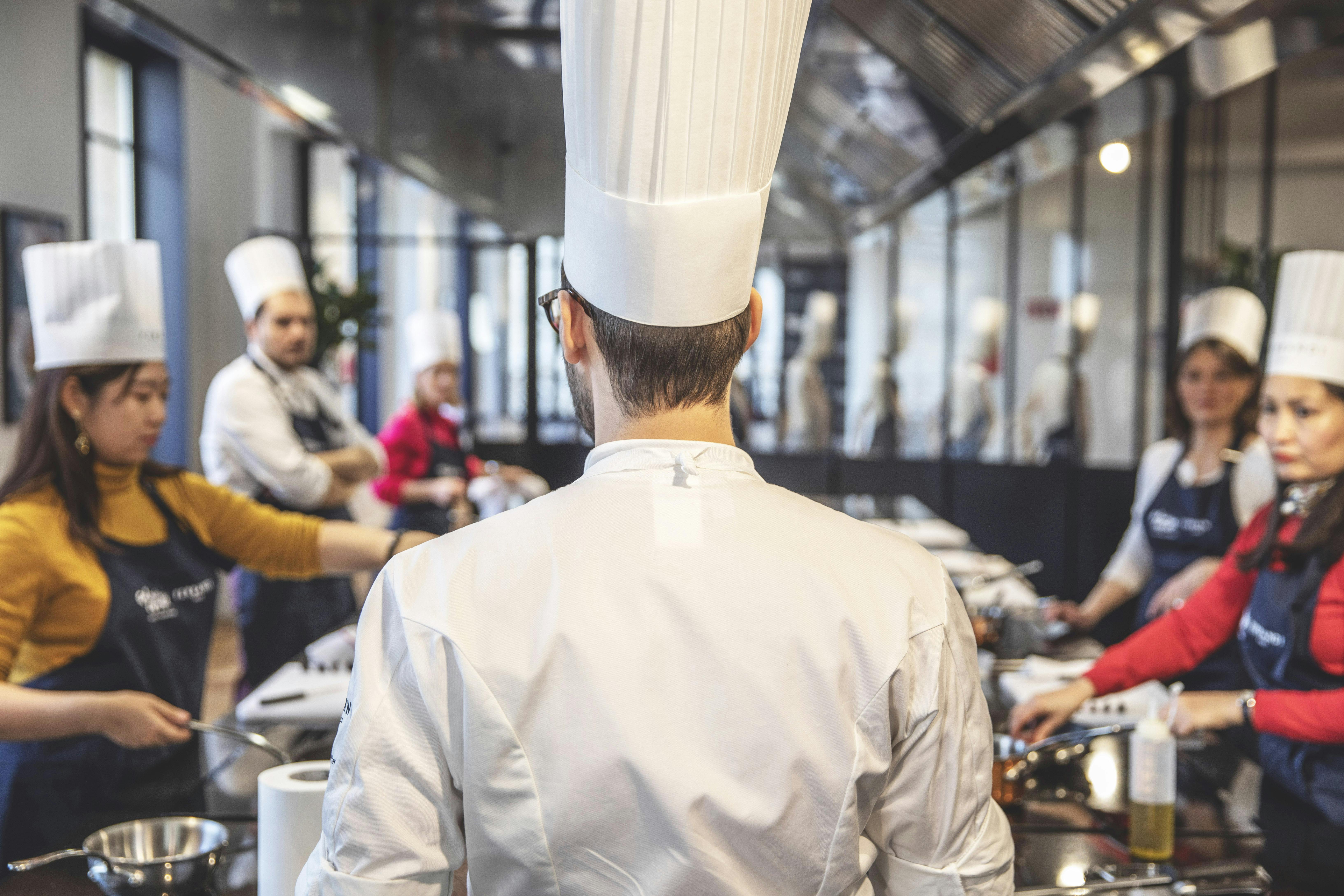 Lezione di cucina Ferrandi alle Galeries Lafayette Parigi