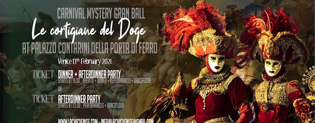 Tickets for "Gran Ballo Veneziano" at Contarini della Porta di Ferro
