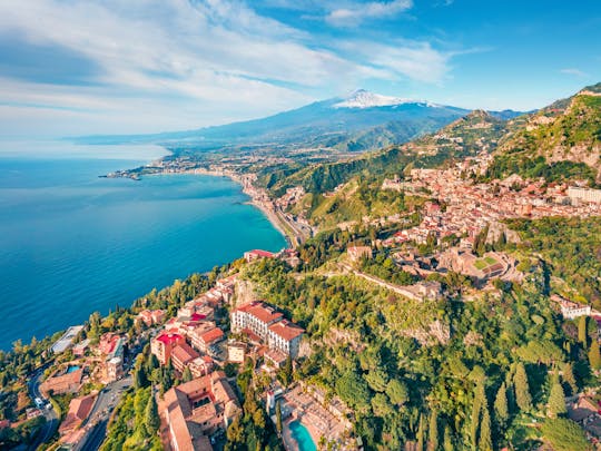 Excursion privée Etna et Taormina depuis Palerme et Cefalù