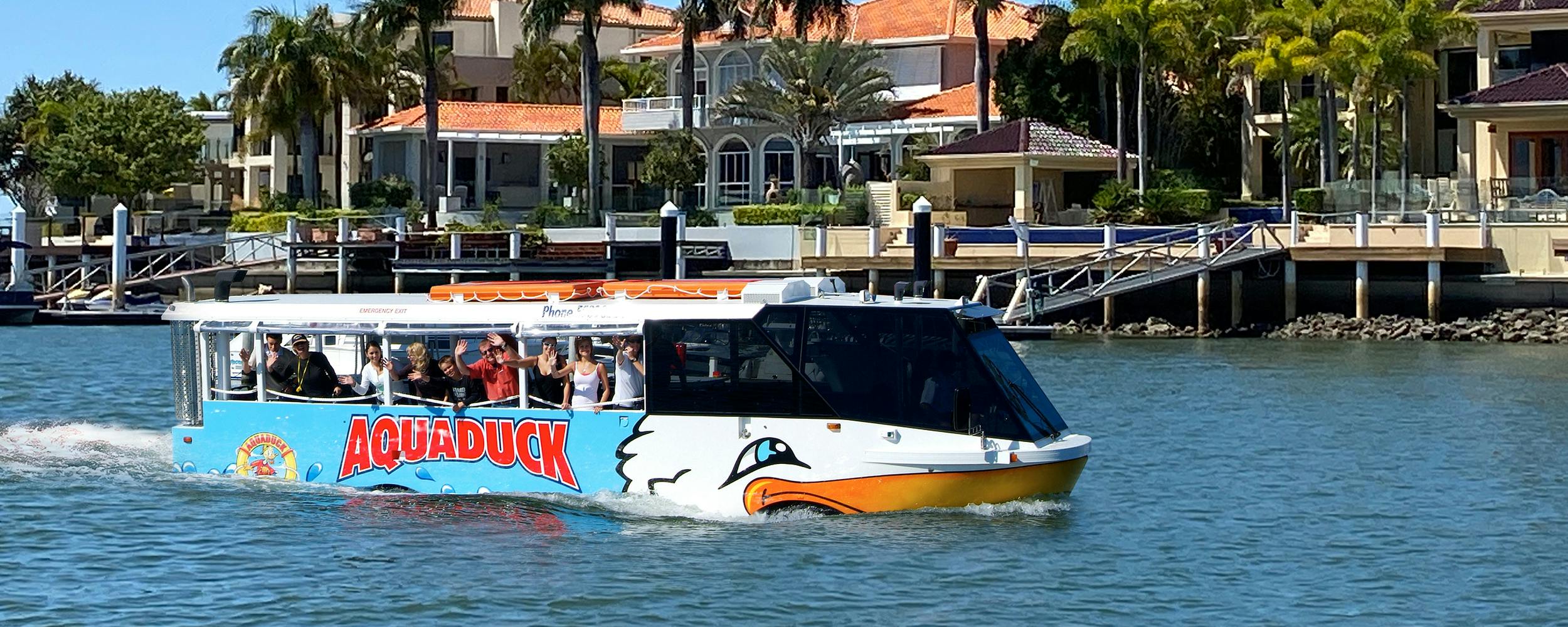 Aquaduck Sunshine Coast City Tour de 1 hora e cruzeiro no rio
