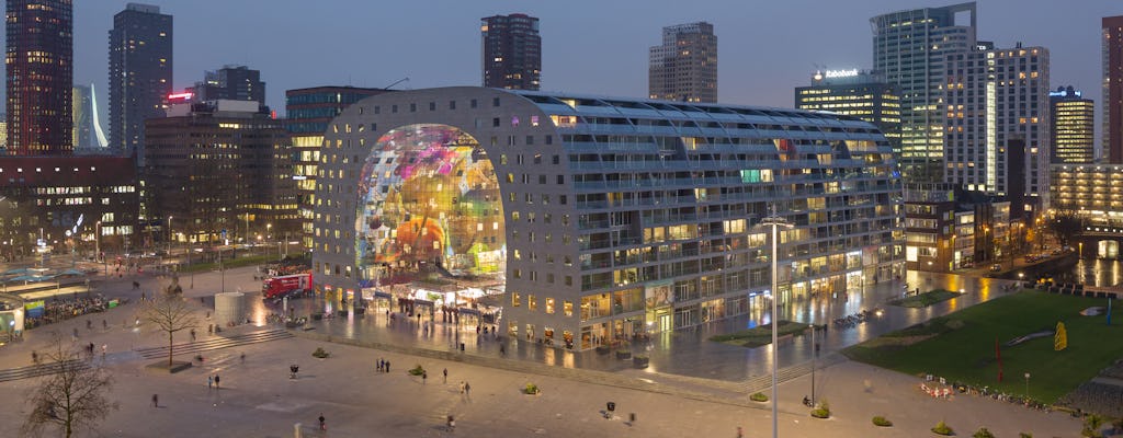 Markthal tour e visita ao telhado no arranha-céu mais antigo de Roterdã