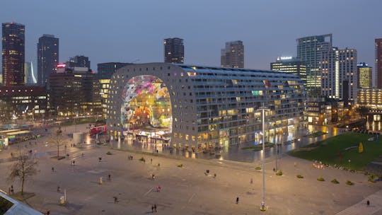 Visite de Markthal et visite sur le toit du plus ancien gratte-ciel de Rotterdam