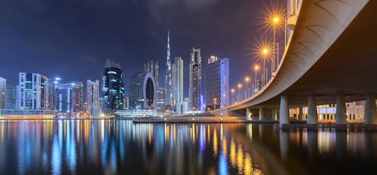 Dubai luxury canal dinner cruise with optional transfer and beverages