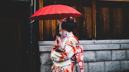 Rondleiding door Kyoto met een fotograaf en bezoek aan Gion in een kimono