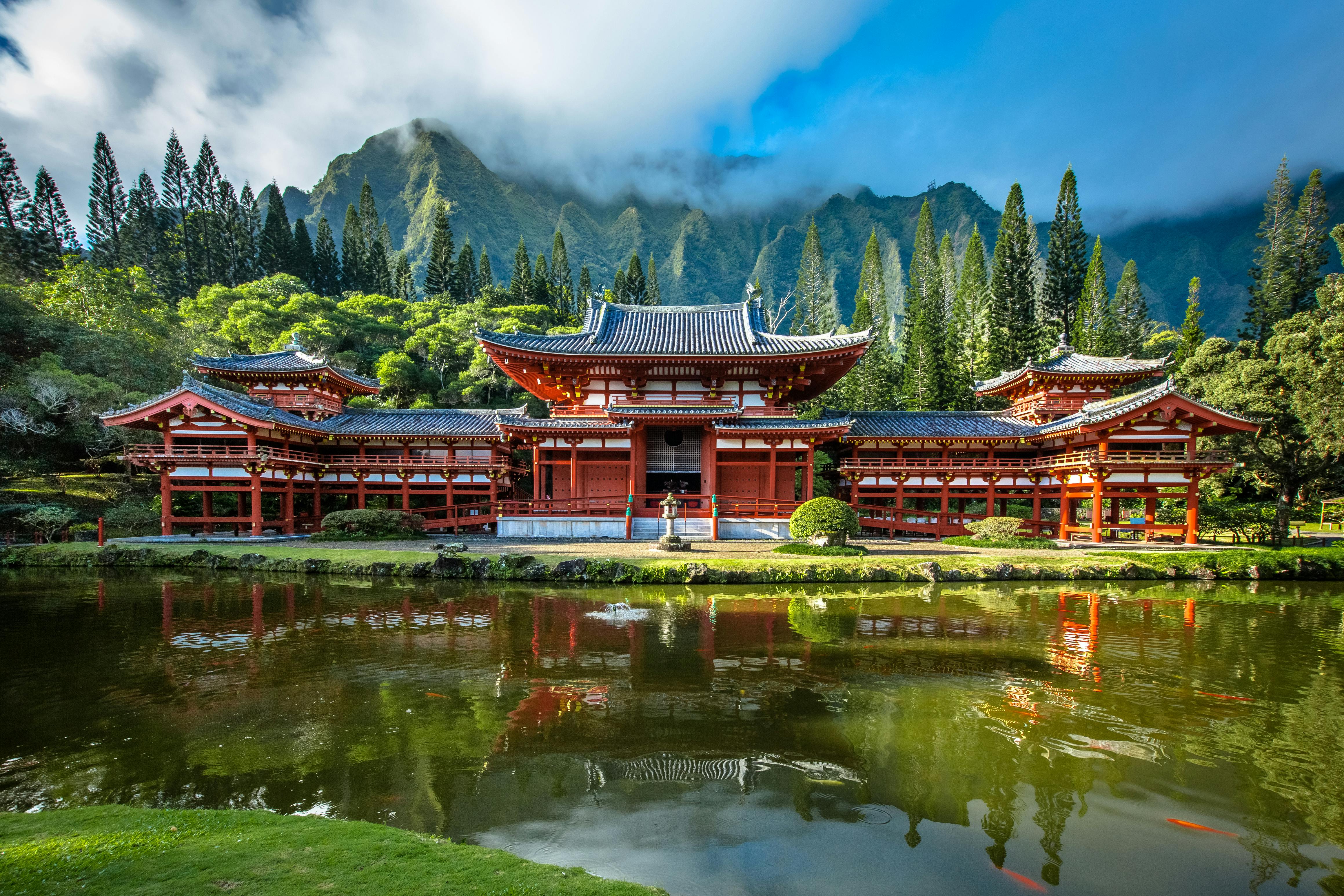 Бедо. Пазл Бедо ин. Byodo in Temple, Kaneohe.