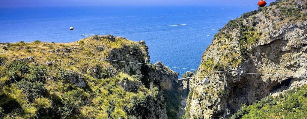 Zipline aan de Amalfikust en bezoek aan Positano
