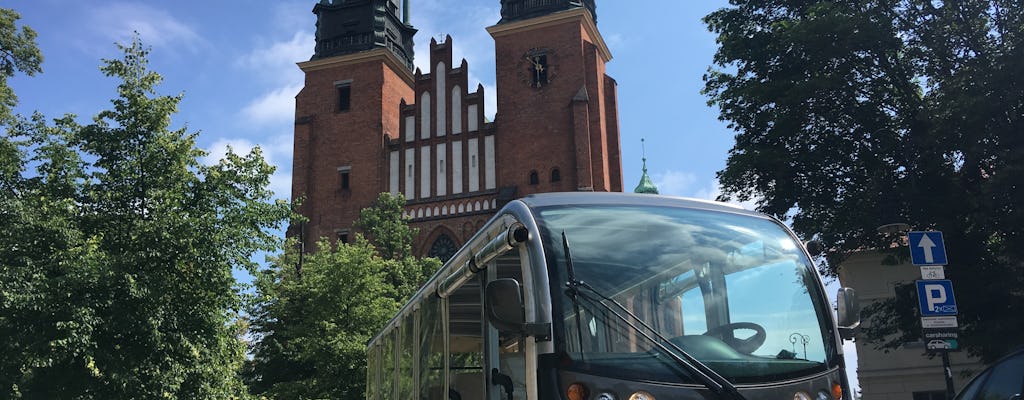 Tour della città di Poznan in auto elettrica con audioguida