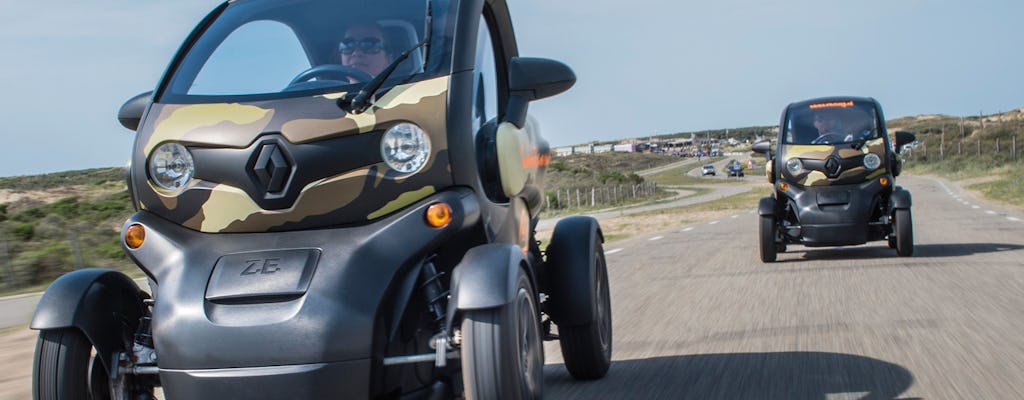 Samochód elektryczny do samodzielnej jazdy z audioprzewodnikiem po wydmach i plaży