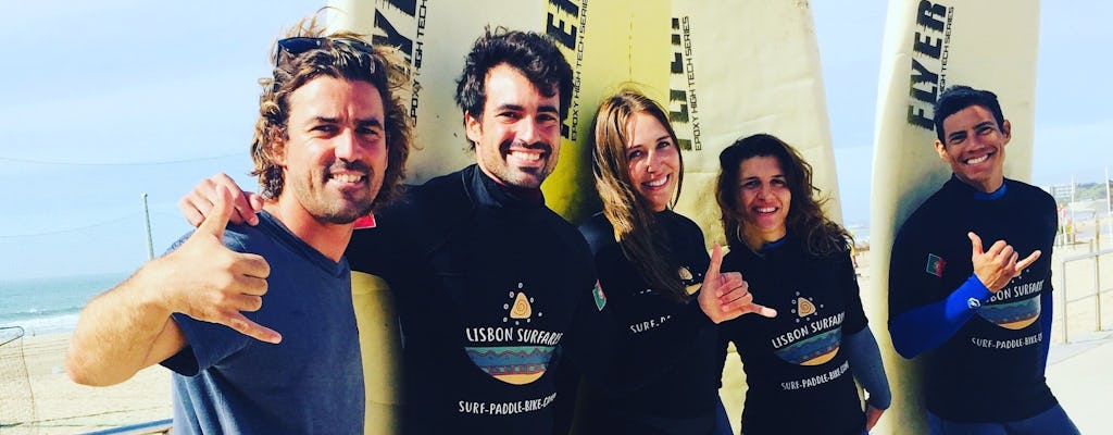 5-day surf lessons package in Carcavelos