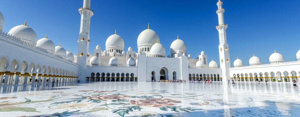 Dubai sightseeing privé Falcon Hospital-tour met bezoek aan de Sheikh Zayed-moskee