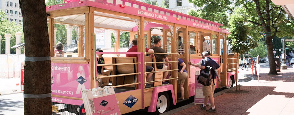 Pink Trolley-Stadtrundfahrt durch Portland