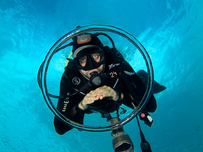 Double Dive with Equipment in Majorca