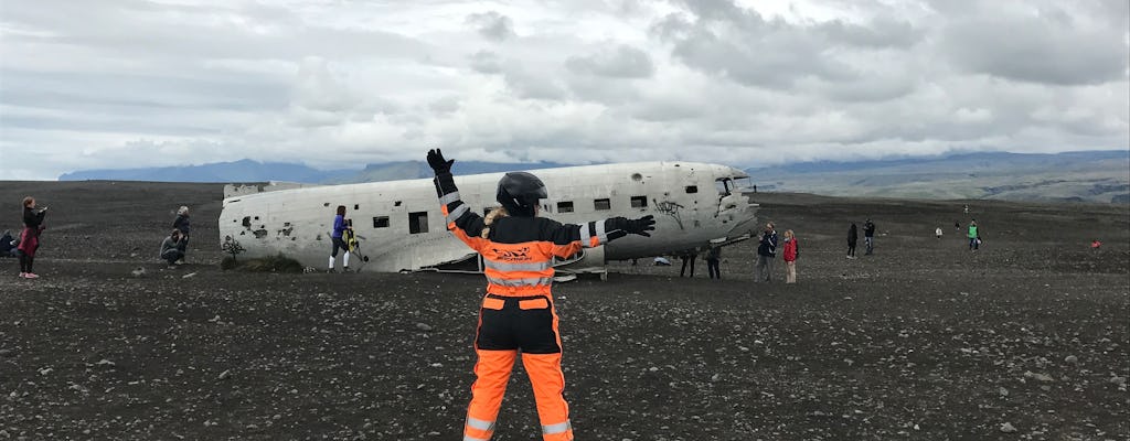 DC-3 plane wreck and ATV  black sand beach adventure