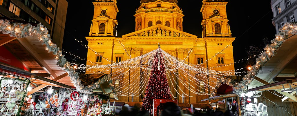 Visite privée du marché de Noël de Budapest et croisière en soirée sur le Danube