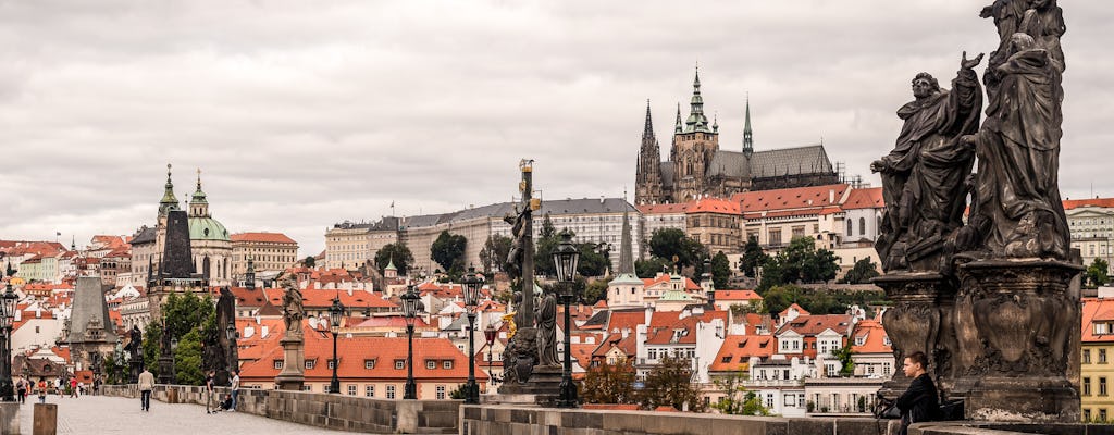 Prague Castle and Orloj with National Museum or Jewish Quarter