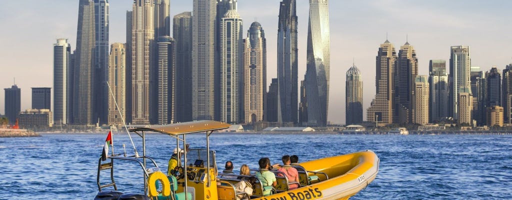 Tour in barca premium di 99 minuti a Dubai Marina, Palm Jumeirah, Atlantis e Burj Al Arab