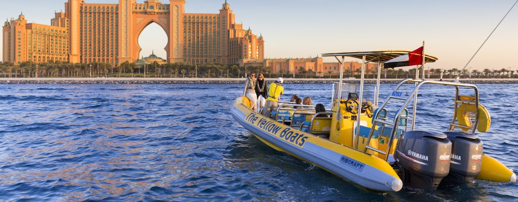 Tour en barco de 75 minutos por Atlantis, puerto deportivo de Dubái y Palm Jumeirah