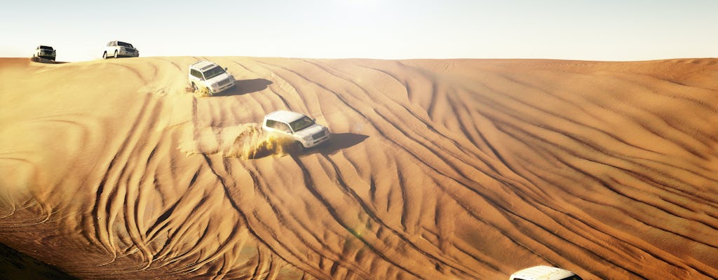 Safari dans les dunes rouges avec sandboard, balade à dos de chameau et barbecue