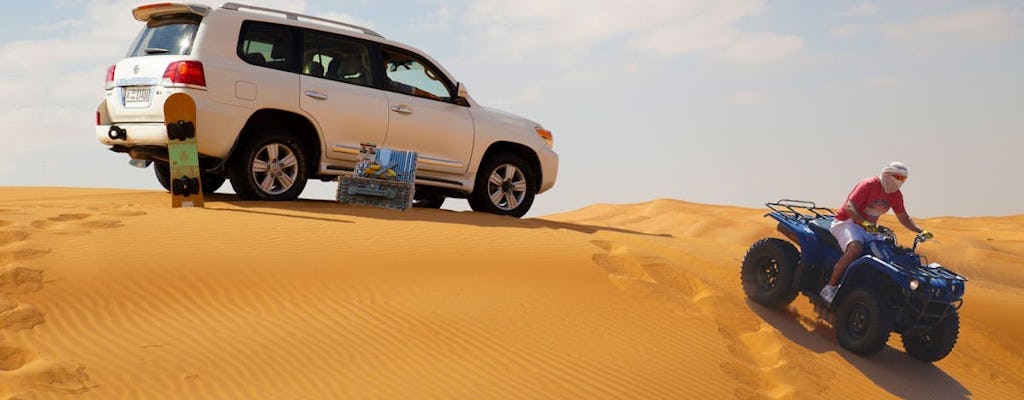 Desert safari with private beach and pool access in Palm Jumeirah