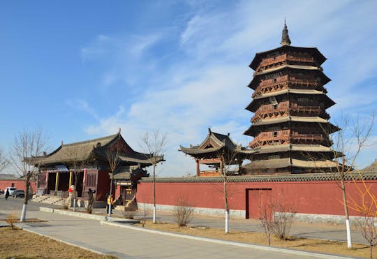 Hangend klooster en houten pagode privétour van een hele dag
