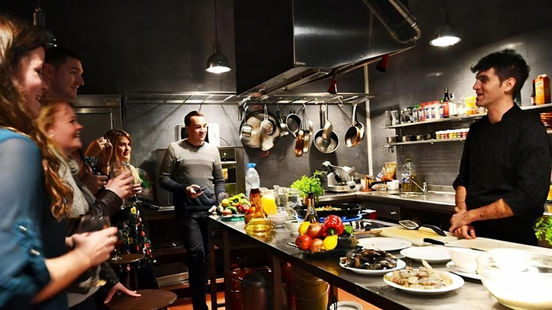 Interactive Spanish Cooking Experience In Barcelona