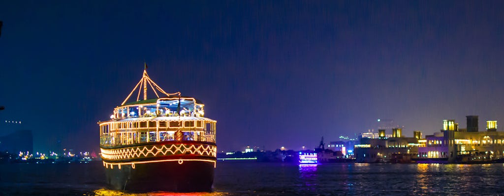 Dhow boat dinner cruise on Dubai Creek