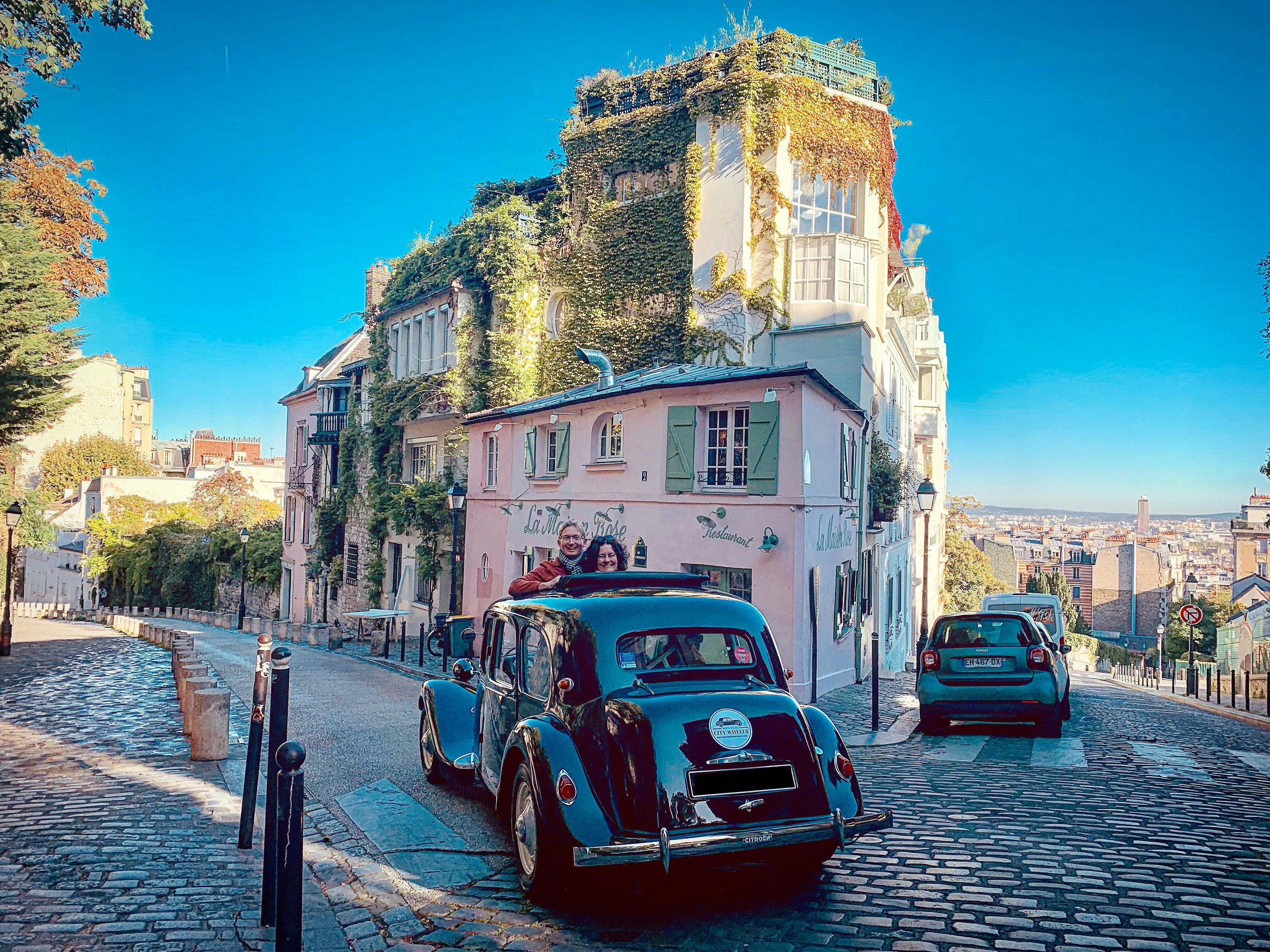 Paris 3-timmars guidad rundtur i en fransk vintagebil