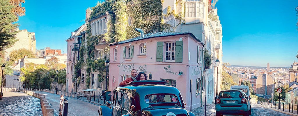 3-hour guided tour of Paris in French vintage car