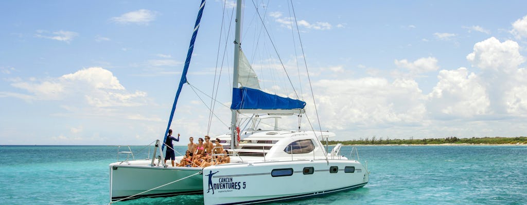 Excursion en bateau à la Riviera Maya pour adultes avec open bar et déjeuner