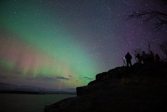 Tour più lungo dell'aurora boreale da Abisko con cena