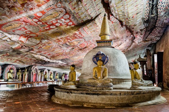 Visita a la roca de Sigiriya y al templo de la cueva de Dambulla desde Negombo