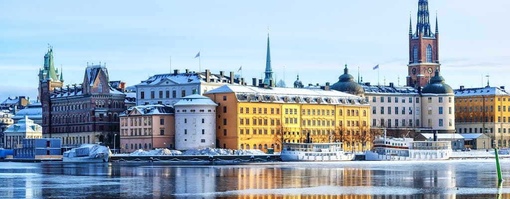 Visite en kayak de la ville d'hiver de Stockholm