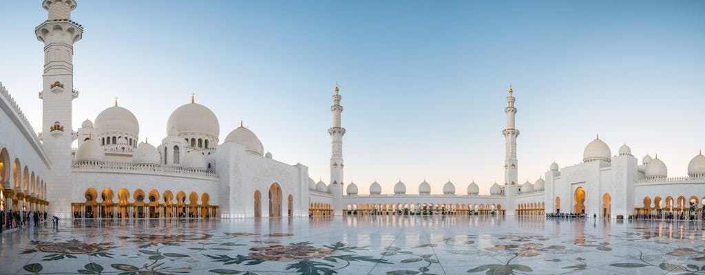 Sheikh Zayed Mosque and Qasr Al Watn Palace tour with afternoon tea at Emirates Palace