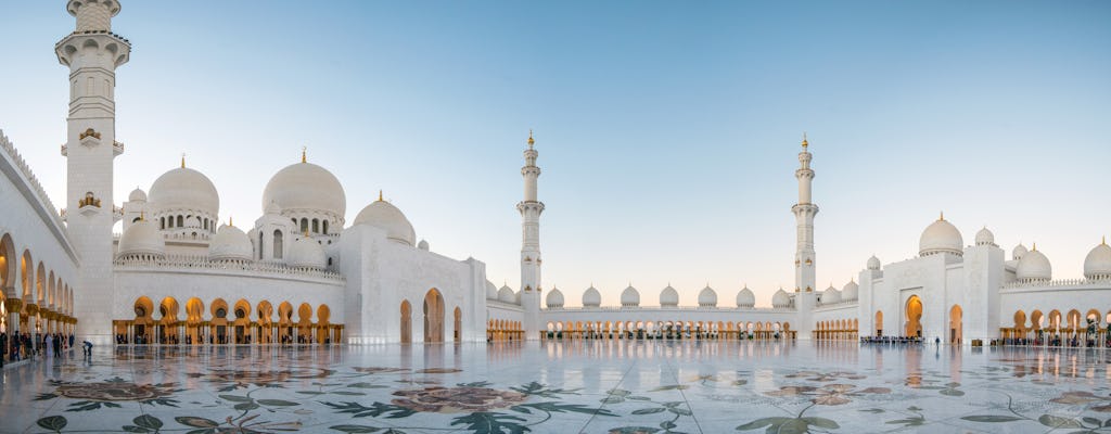 Sheikh Zayed Mosque and Qasr Al Watn Palace tour with afternoon tea at Emirates Palace