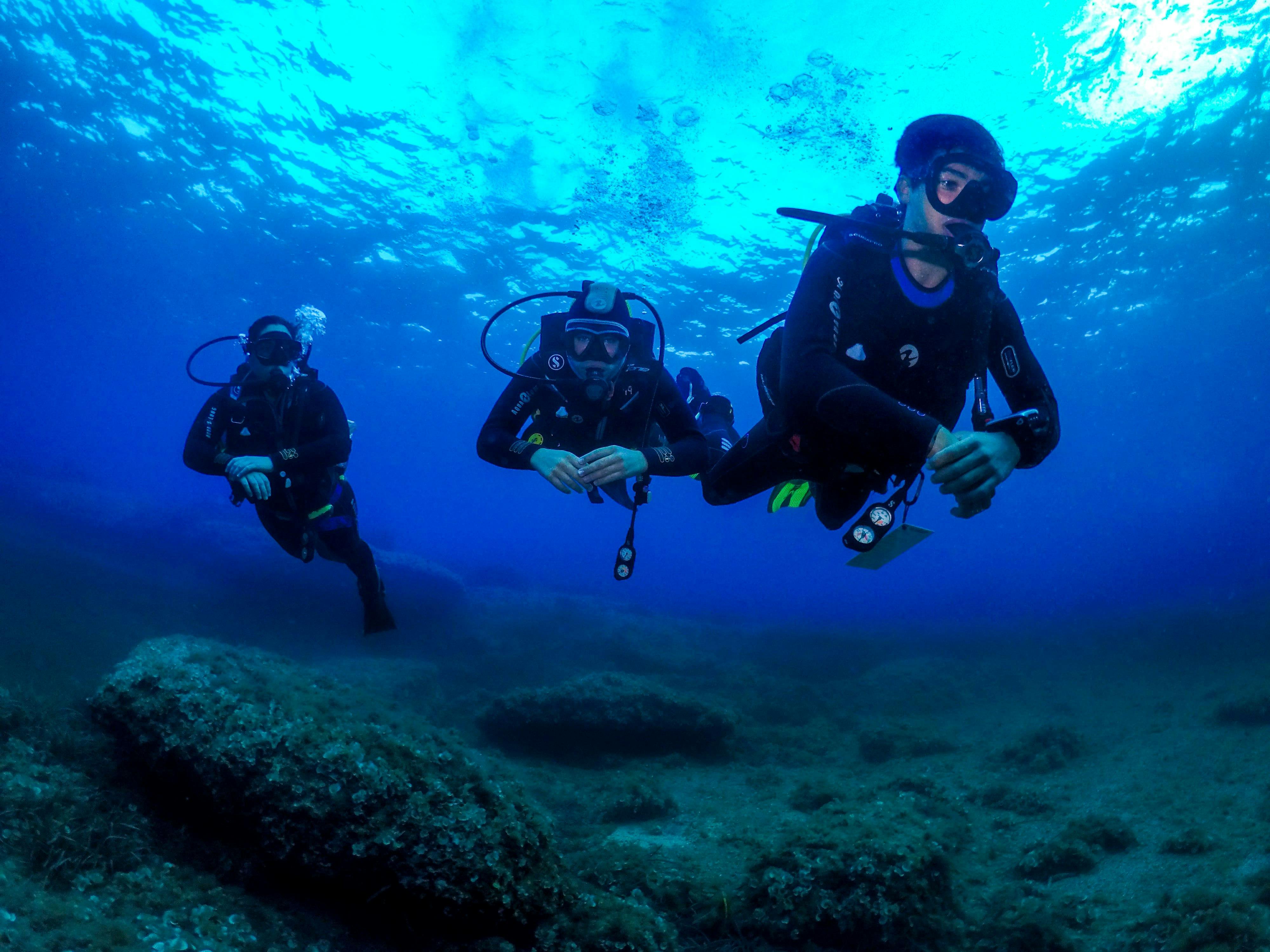 Double Dive with Equipment in Majorca