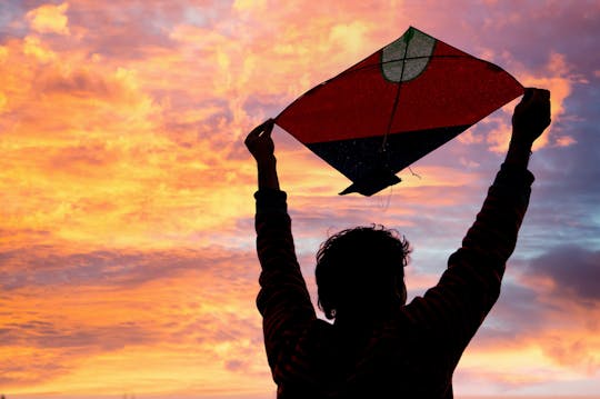 Kite-flying session with a local championship winner in Delhi