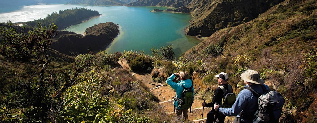 Passeio a pé na Lagoa do Fogo