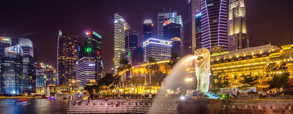 Tour a piedi audio autoguidato del centro di Singapore