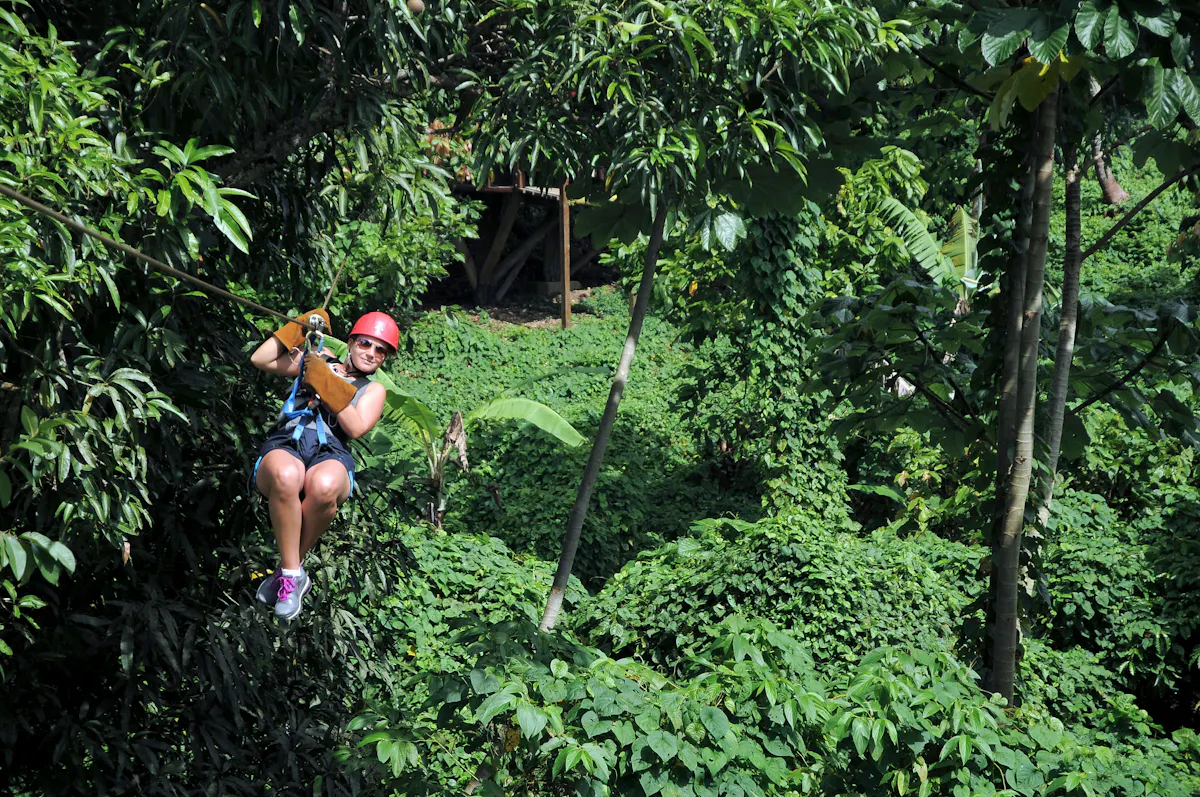 Zip lines & El Limon Waterfall Tour