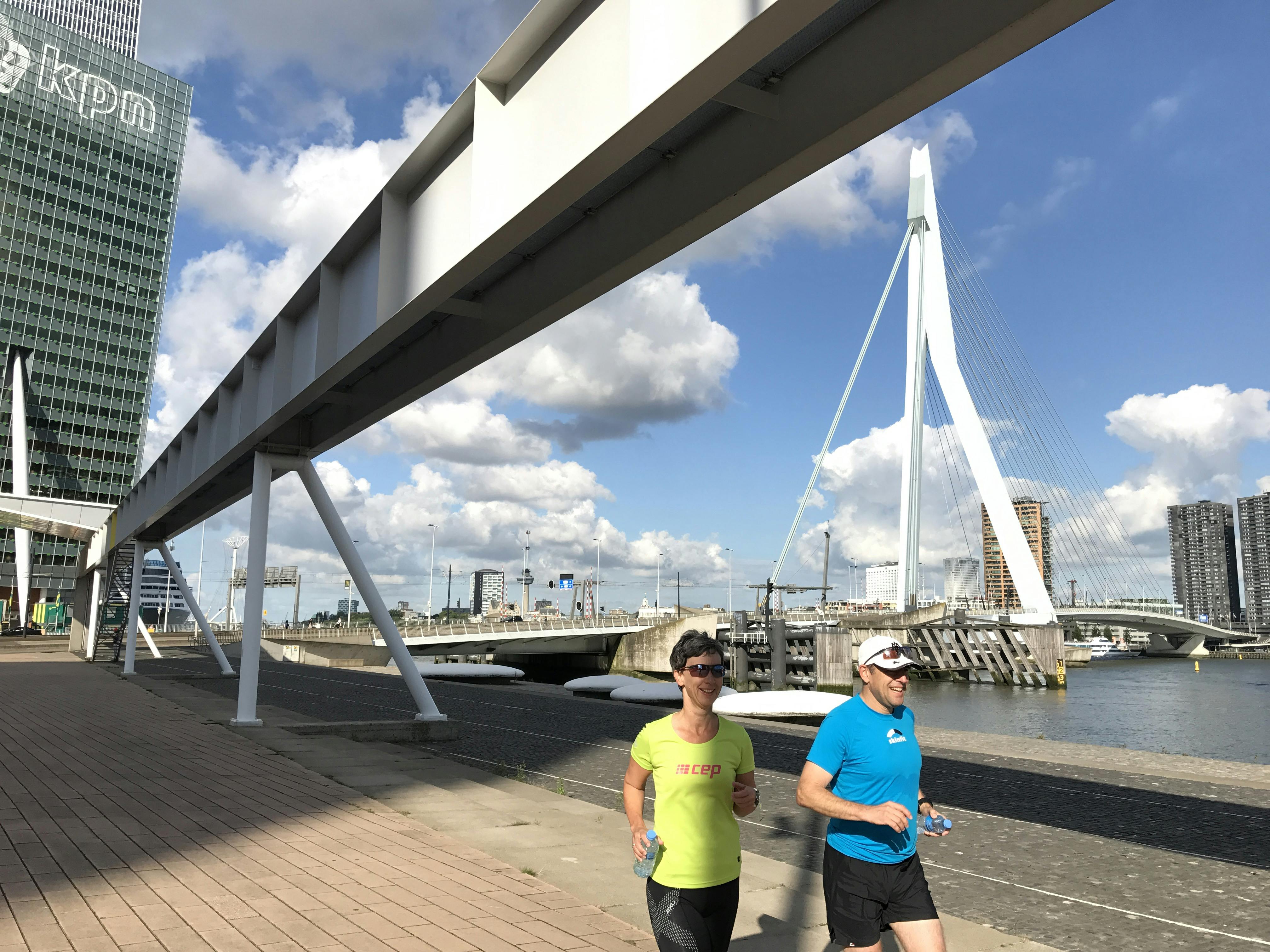 Konfigurowalna trasa biegowa po Rotterdamie