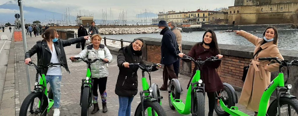 Kick scooter FAT model tour di Napoli con degustazioni di cibo