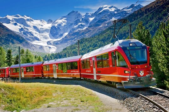 Tickets for Bernina Red Train from Tirano to St. Moritz